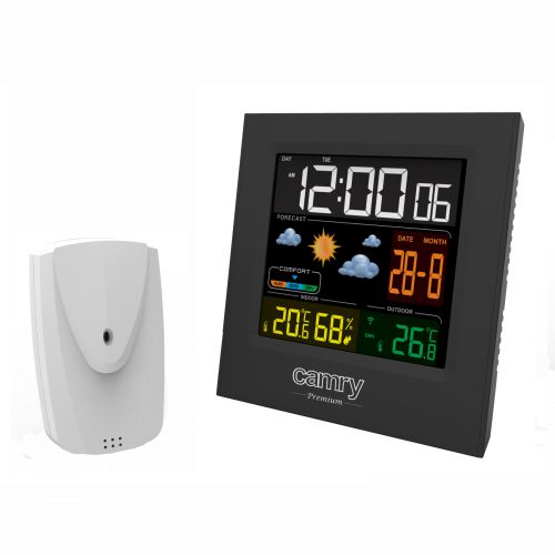 Camry CR 1166 Stacja pogodowa higrometr pokojowy termometr elektroniczny zegar data budzik